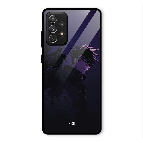 Fushiguro Demon Crows Glass Back Case for Galaxy A72