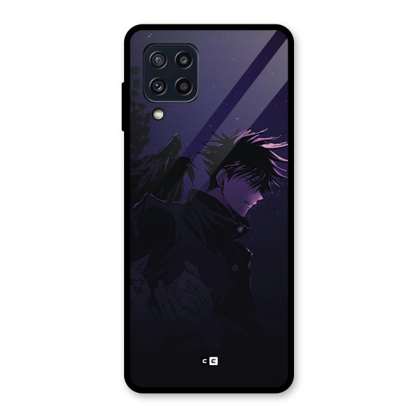 Fushiguro Demon Crows Glass Back Case for Galaxy M32