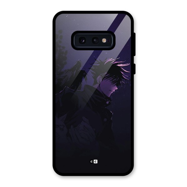 Fushiguro Demon Crows Glass Back Case for Galaxy S10e