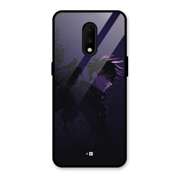 Fushiguro Demon Crows Glass Back Case for OnePlus 7