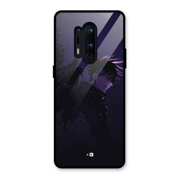 Fushiguro Demon Crows Glass Back Case for OnePlus 8 Pro