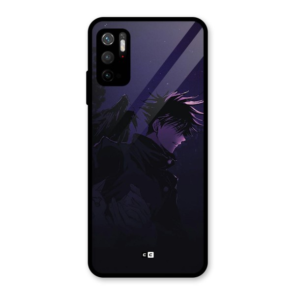 Fushiguro Demon Crows Glass Back Case for Poco M3 Pro 5G