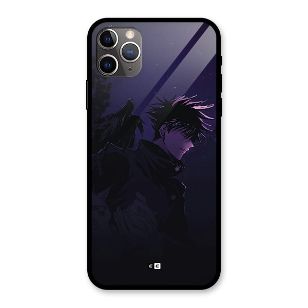 Fushiguro Demon Crows Glass Back Case for iPhone 11 Pro Max