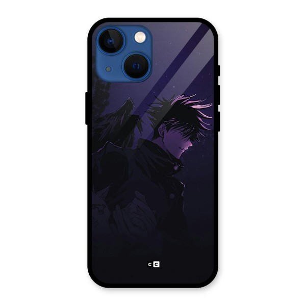 Fushiguro Demon Crows Glass Back Case for iPhone 13 Mini