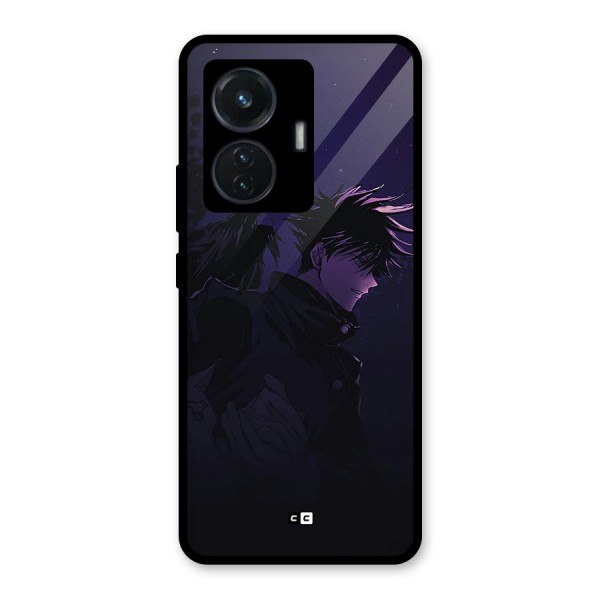 Fushiguro Demon Crows Glass Back Case for iQOO Z6 44W
