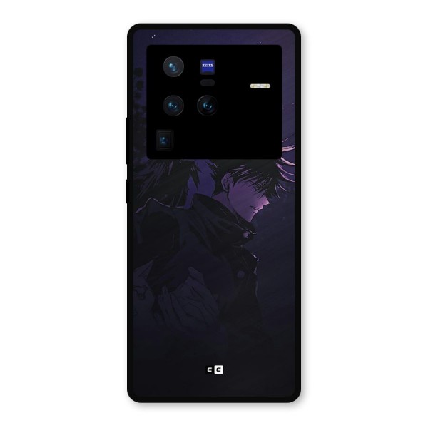 Fushiguro Demon Crows Metal Back Case for Vivo X80 Pro