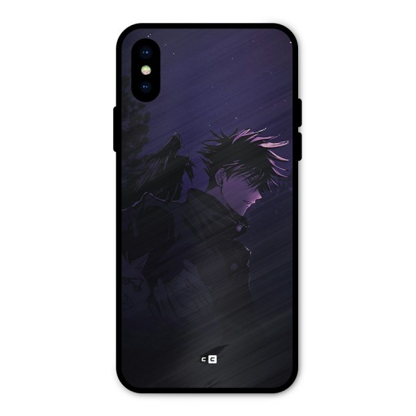 Fushiguro Demon Crows Metal Back Case for iPhone X