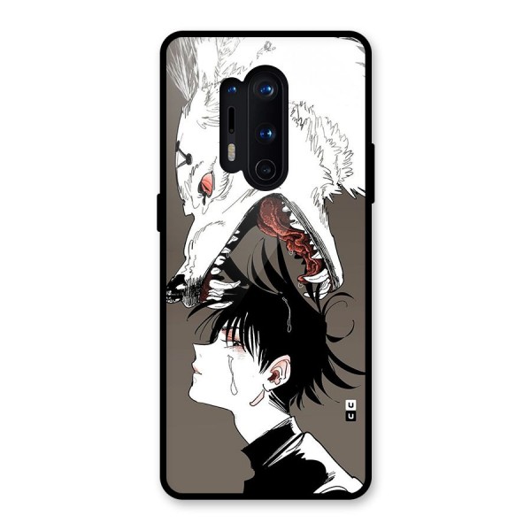 Fushiguro Demon Dog Glass Back Case for OnePlus 8 Pro