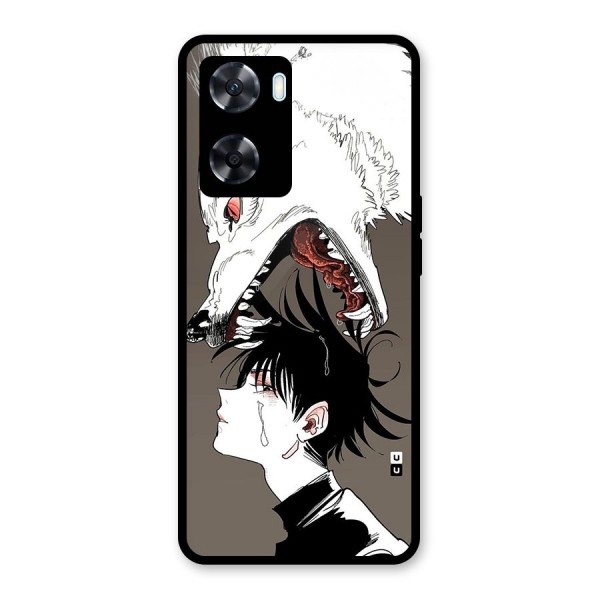 Fushiguro Demon Dog Glass Back Case for Oppo A77