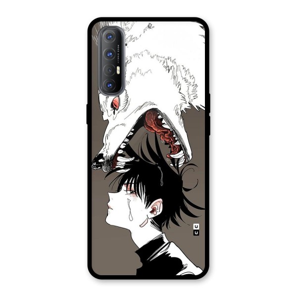 Fushiguro Demon Dog Glass Back Case for Oppo Reno3 Pro