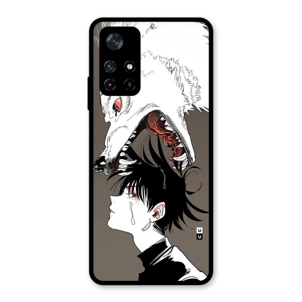 Fushiguro Demon Dog Glass Back Case for Poco M4 Pro 5G