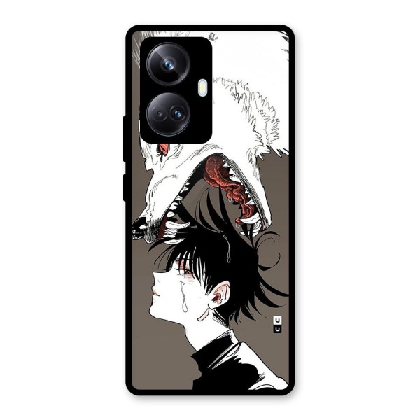 Fushiguro Demon Dog Glass Back Case for Realme 10 Pro Plus