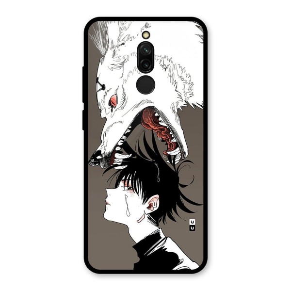 Fushiguro Demon Dog Glass Back Case for Redmi 8