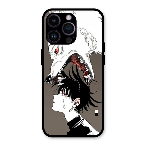 Fushiguro Demon Dog Glass Back Case for iPhone 14 Pro Max