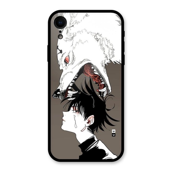 Fushiguro Demon Dog Glass Back Case for iPhone XR