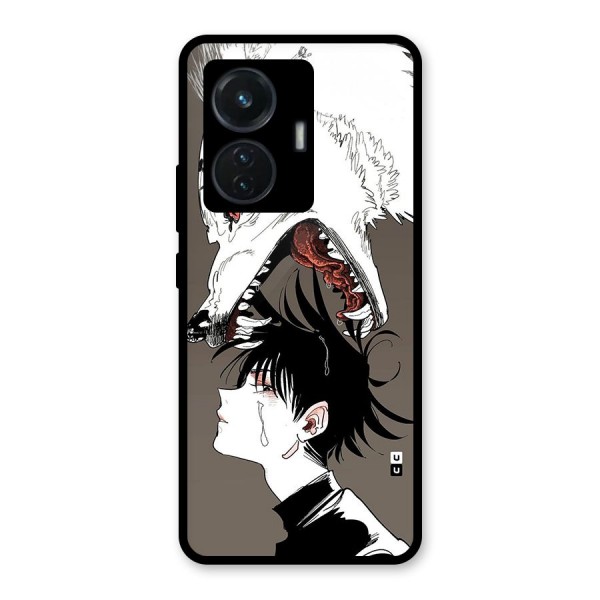 Fushiguro Demon Dog Glass Back Case for iQOO Z6 44W