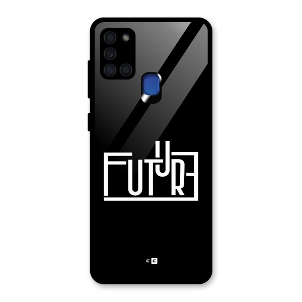 Future Type Glass Back Case for Galaxy A21s