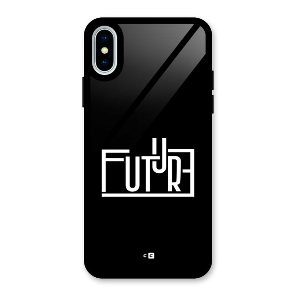 Future Type Glass Back Case for iPhone X
