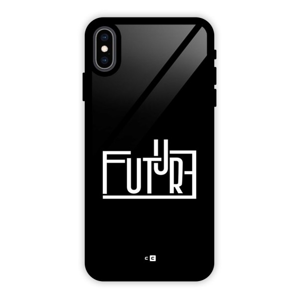 Future Type Glass Back Case for iPhone XS Max