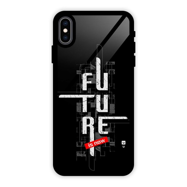 Future is Now Glass Back Case for iPhone XS Max