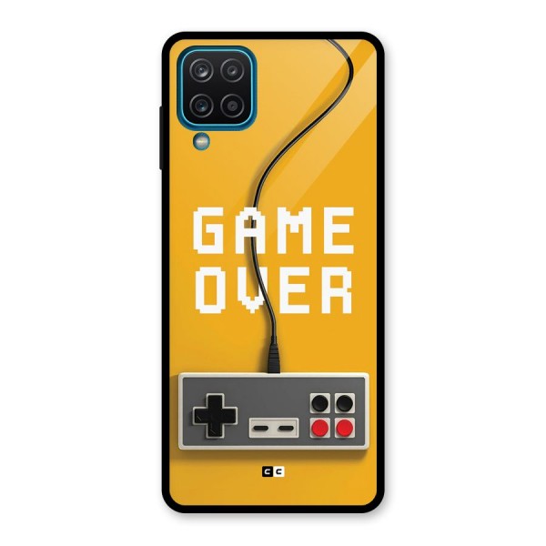 Game Over Remote Glass Back Case for Galaxy A12