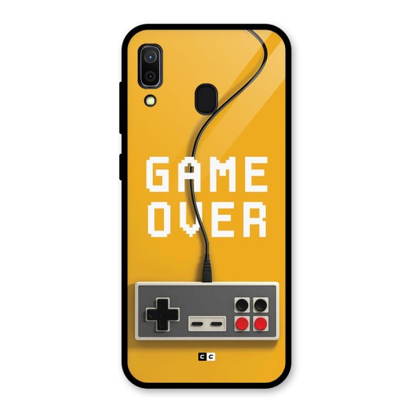 Game Over Remote Glass Back Case for Galaxy A30