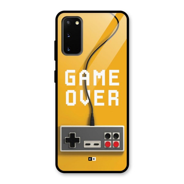 Game Over Remote Glass Back Case for Galaxy S20