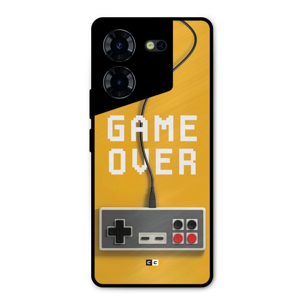 Game Over Remote Metal Back Case for Tecno Pova 5 Pro 5G
