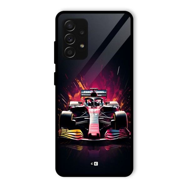 Game Racing Glass Back Case for Galaxy A53 5G