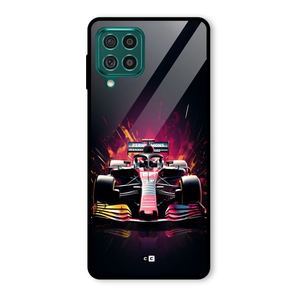 Game Racing Glass Back Case for Galaxy F62