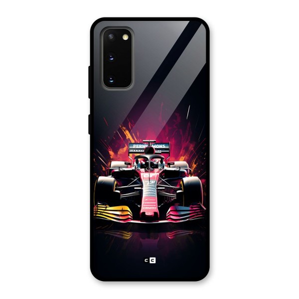Game Racing Glass Back Case for Galaxy S20
