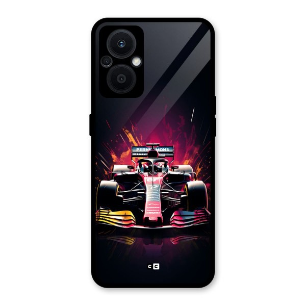 Game Racing Glass Back Case for Oppo F21s Pro 5G