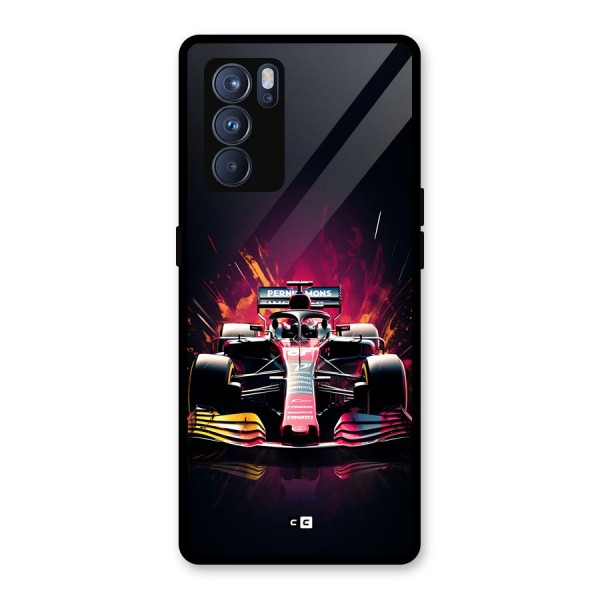 Game Racing Glass Back Case for Oppo Reno6 Pro 5G
