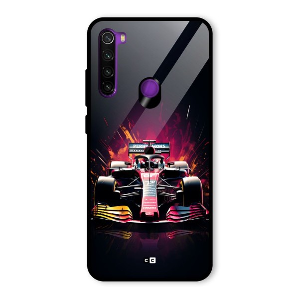 Game Racing Glass Back Case for Redmi Note 8