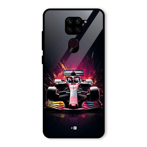 Game Racing Glass Back Case for Redmi Note 9