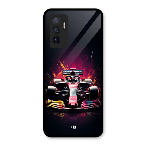 Game Racing Glass Back Case for Vivo V23e