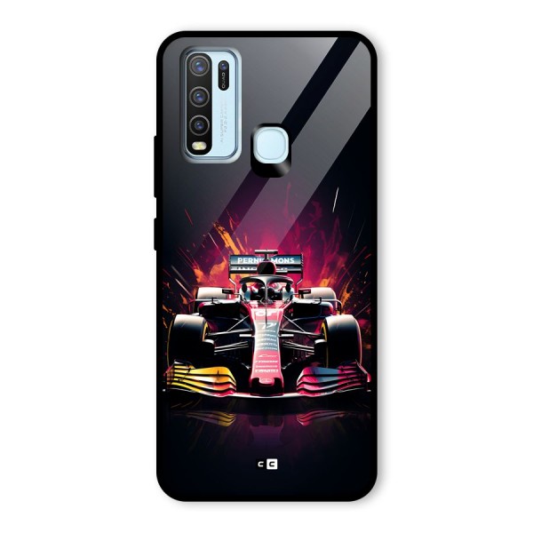 Game Racing Glass Back Case for Vivo Y30