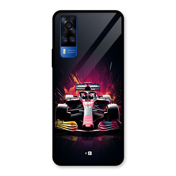 Game Racing Glass Back Case for Vivo Y51A