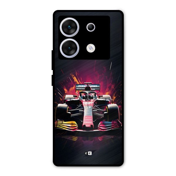Game Racing Metal Back Case for Infinix Zero 30 5G
