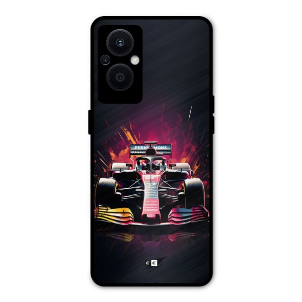 Game Racing Metal Back Case for Oppo F21s Pro 5G