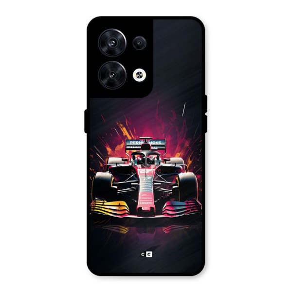Game Racing Metal Back Case for Oppo Reno8 5G