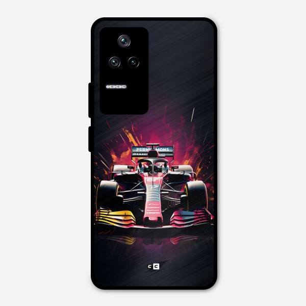 Game Racing Metal Back Case for Poco F4 5G