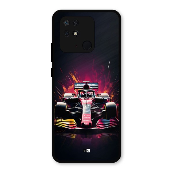 Game Racing Metal Back Case for Redmi 10 Power