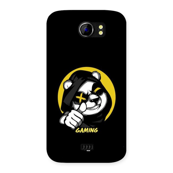 Gaming Panda Back Case for Canvas 2 A110