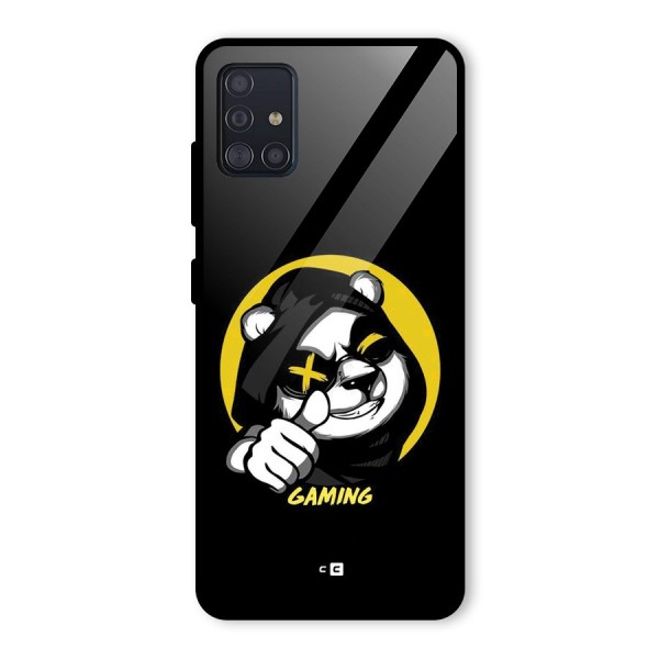 Gaming Panda Glass Back Case for Galaxy A51