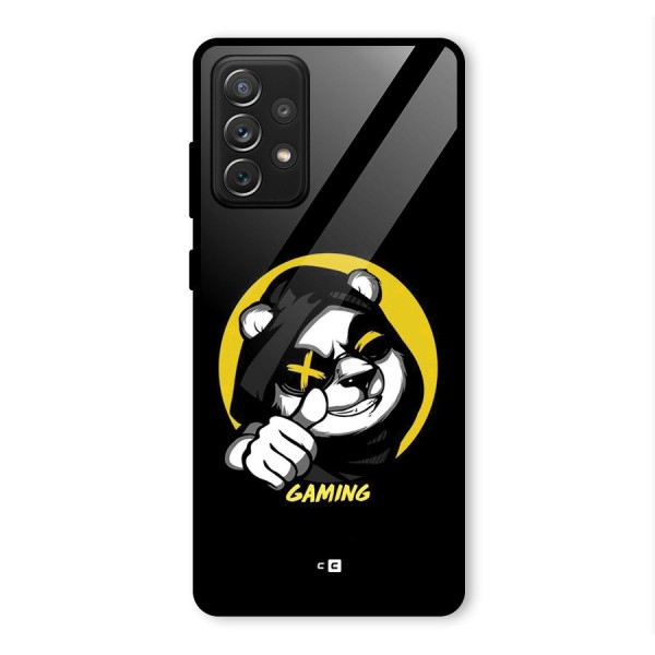 Gaming Panda Glass Back Case for Galaxy A72