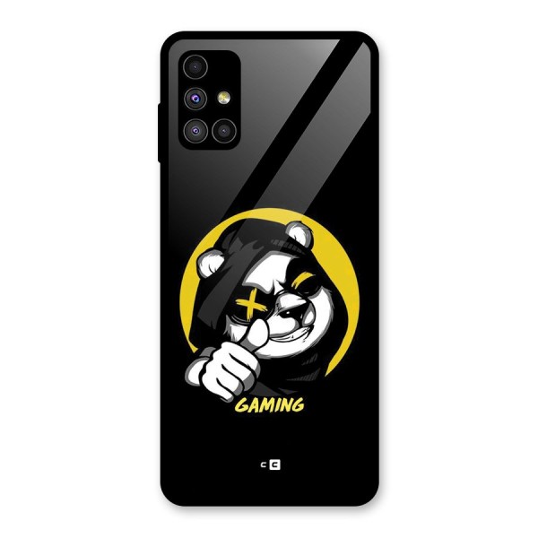 Gaming Panda Glass Back Case for Galaxy M51