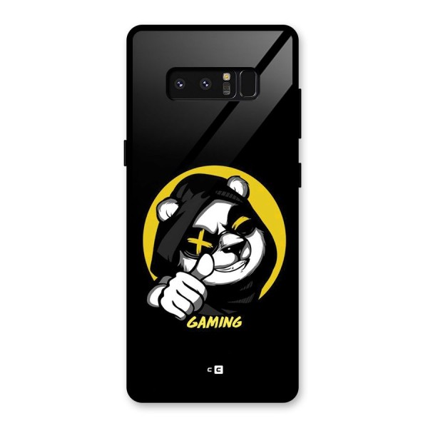 Gaming Panda Glass Back Case for Galaxy Note 8