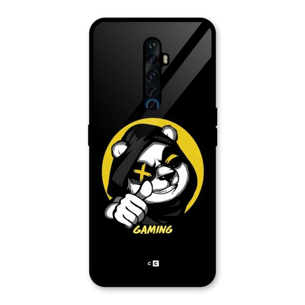 Gaming Panda Glass Back Case for Oppo Reno2 F