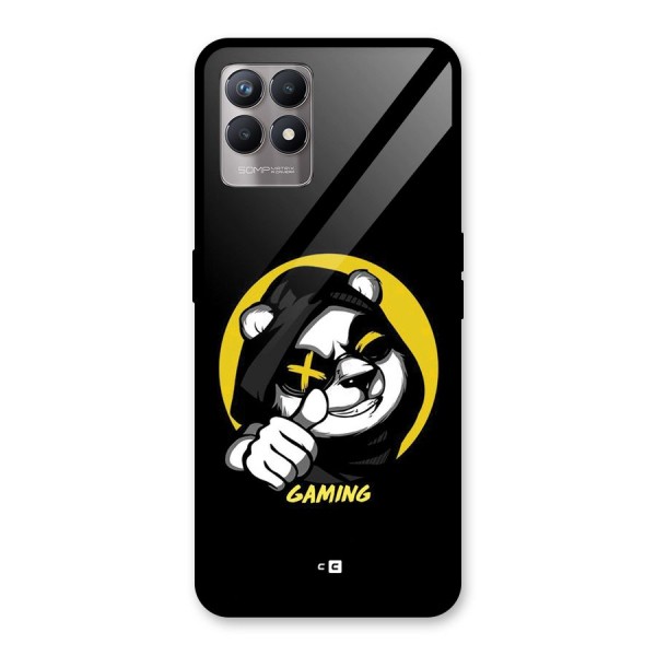 Gaming Panda Glass Back Case for Realme 8i